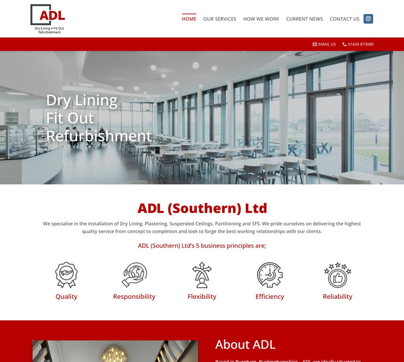 ADL Southern Limited Website - PHD Website Design