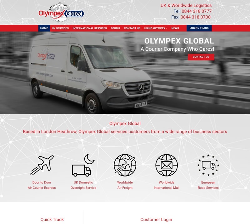 Olympex Global Website - PHD Website Design